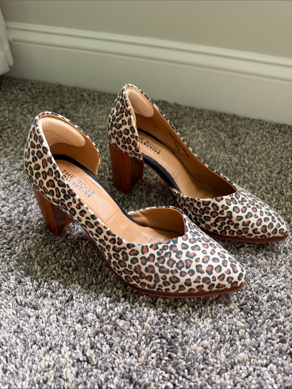 The Root Collective Leopard Print Block Heel Pumps - Women